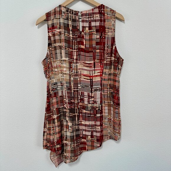 WHBM Asymmetrical Ruffle Tank Top Size L - Picture 5 of 5